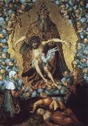 Lucas  Cranach The Trinity oil on canvas
